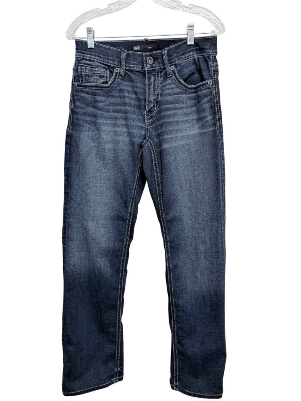 BKE Jake Straight Leg Men's Jeans Size 29x32 (measures 31") Pocket Stitching
